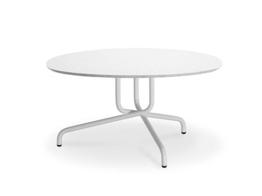 Tavolino basso rotondo in acciaio BISTROT Sitland