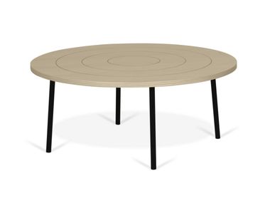 Low round MDF coffee table PLY TemaHome