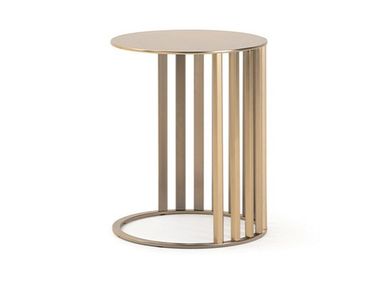 Round metal high side table ROMA Turri