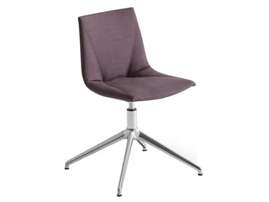 Swivel upholstered with 4-spoke base chair COLORFIVE WRAP L
