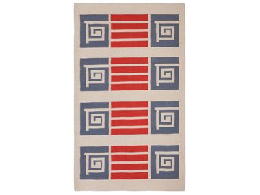 Tappeto fatto a mano in cotone a motivi geometrici COMMUNITY Collezione ...