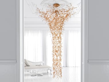 Lampada a sospensione fatta a mano in bronzo CORAL VOLCANO Serip