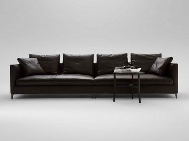 4 seater leather sofa CRESCENT CAMERICH