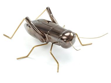 Ceramic and brass ornament Cricket Gold Mambo Unlimited Ideas