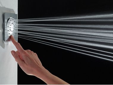 Cubic Reg Adjustable 1-spray side shower By Bossini | design Bossini