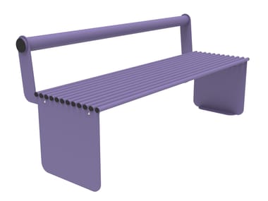 Plate bench with back SPRING