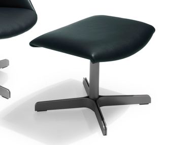 With Spoke base upholstered leather footstool DS-343 de Sede