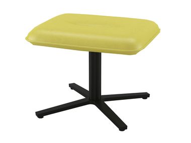 With Spoke base upholstered leather footstool DS-55 LUNA de Sede