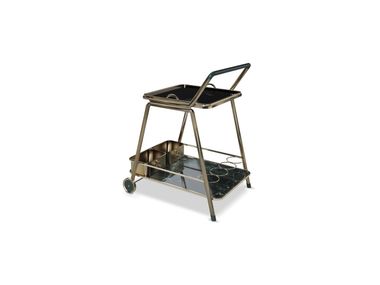 Brass drinks trolley DECATUR By Porus Studio