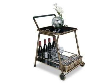Brass drinks trolley DECATUR By Porus Studio