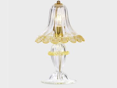Murano glass table lamp DELFI D'ORO Sogni Di Cristallo