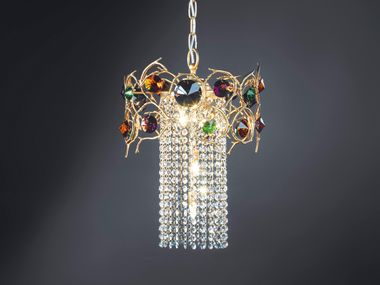 Luminária pendente halogénio com cristais DIAMOND CLEOPATRA SMALL Serip