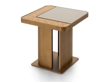 Square bronze coffee table DIAMOND Sicis