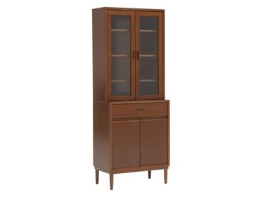 Wood and glass display cabinet Display cabinet KARIMOKU