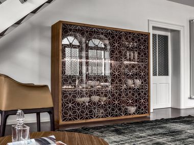 Wood and glass display cabinet GRANADA | Display cabinet Tonin Casa
