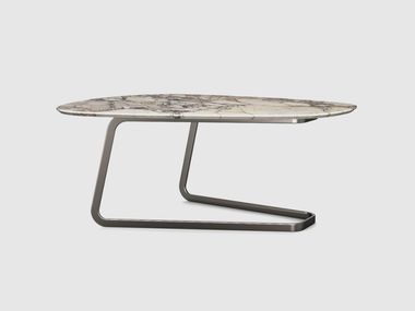 Oval low marble coffee table DIVA ARABESCATO Maami Home