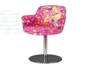 Poltroncina in tessuto con braccioli DONNE Mirabili