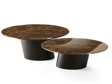 Round marble coffee table DORADO LOW EFORMA