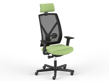 Mesh office chair with 5-spoke base with headrest DOTWAY FANTONI