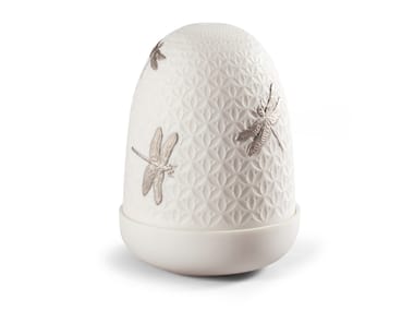 Lladró, DRAGONFLIES DOME Lampada da tavolo a LED in porcellana