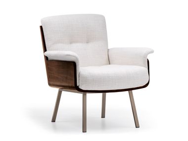 Fabric easy chair with armrests DAIKI STUDIO Minotti