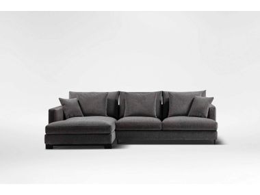 Fabric sofa with chaise longue EASYTIME CAMERICH