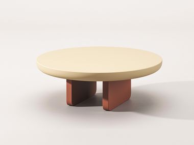 Round wooden coffee table ECO Falsasquadra