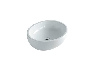 Lavabo da appoggio ovale in ceramica EL2 62 | Lavabo