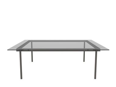 Square glass coffee table ELEMENT TABLE Andreu World