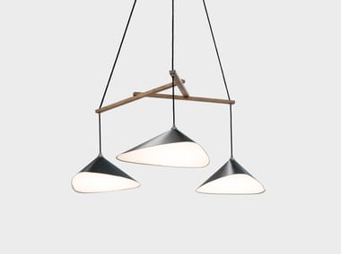 Lampada a sospensione a LED in acciaio EMILY GROUP OF THREE Daniel Becker Studio