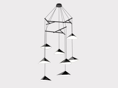 Lampada a sospensione a LED in acciaio EMILY V8 Daniel Becker Studio