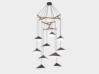 Lampada a sospensione a LED in acciaio EMILY V10 Daniel Becker Studio