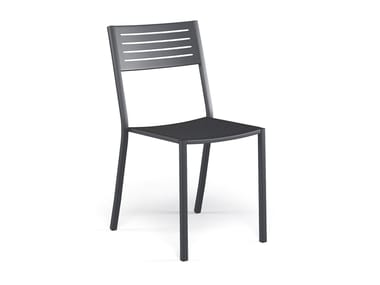 Stackable steel garden chair SEGNO