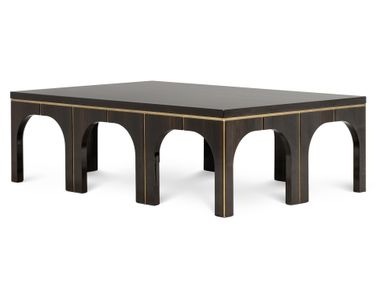 Rectangular ebony coffee table ENEIA JOSÉ LEITE DE CASTRO