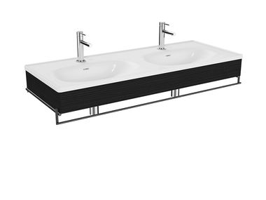 Mobile lavabo doppio sospeso con porta asciugamani EQUAL Vitra Bathrooms & Tiles