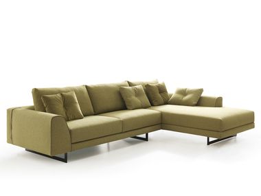 Sofá de tecido com chaise-longues ERNEST NEW VALENTINI