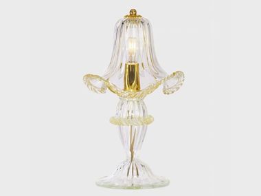 Handmade Murano glass table lamp EURIDICE ORO Sogni Di Cristallo