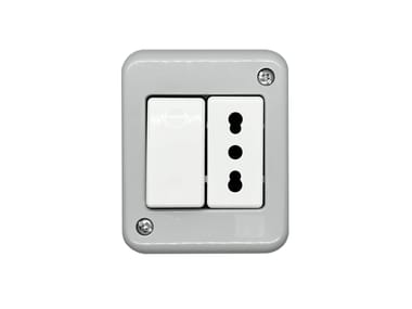 4 BOX, EXTERNA 4B.IP40.BT.CU Presa elettrica a 2 moduli