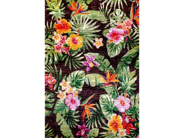 Rectangular wool rug with floral pattern IKEBANA KYOTO 14 Zollanvari