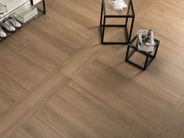 Porcelain stoneware wall/floor tiles with wood effect FABULA THECA