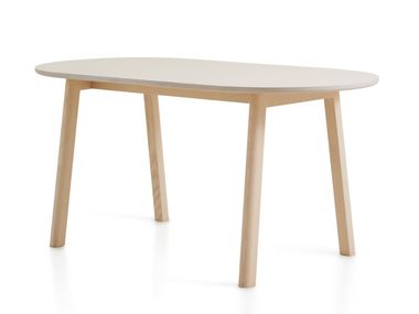 Oval ash table FOLIO Crassevig