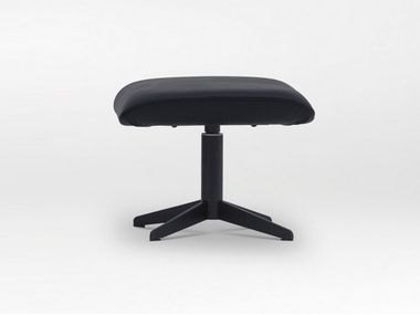 With Spoke base swivel upholstered fabric footstool QING CAMERICH