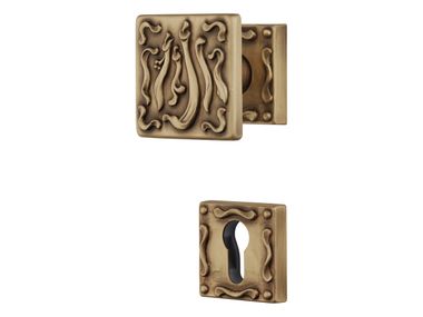 Brass door knob with lock FRIDA LINEA CALI'