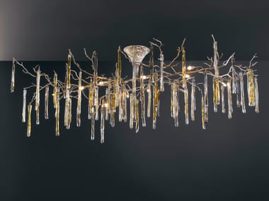 Lampada da soffitto fatta a mano in bronzo GLAMOUR DRIPSTONE MEDIUM Serip