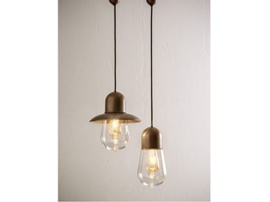 Aldo Bernardi, GUINGUETTE - SOSPENSIONE SINGOLA Lampada a sospensione in ottone