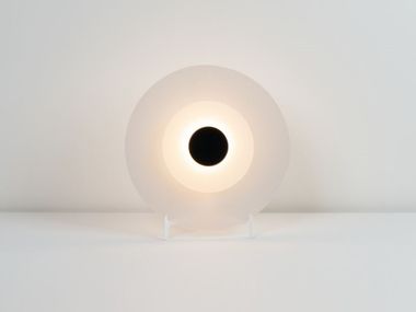 LED satin glass table lamp HALOS 6781 Milan Iluminación
