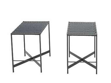 High fabric garden stool HERON Paola Lenti