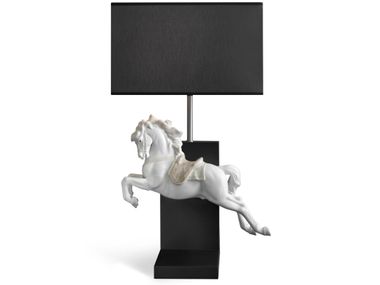 Porcelain table lamp HORSE ON PIROUETTE Lladró