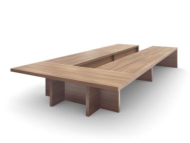 Wooden meeting table with cable management CONGRESS i 4 Mariani