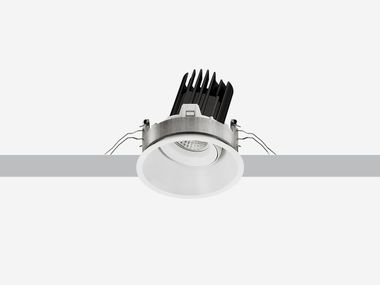Faretto orientabile rotondo da incasso in alluminio riciclato LASER EVO RECESSED DOUBLE ADJUSTABLE iGuzzini